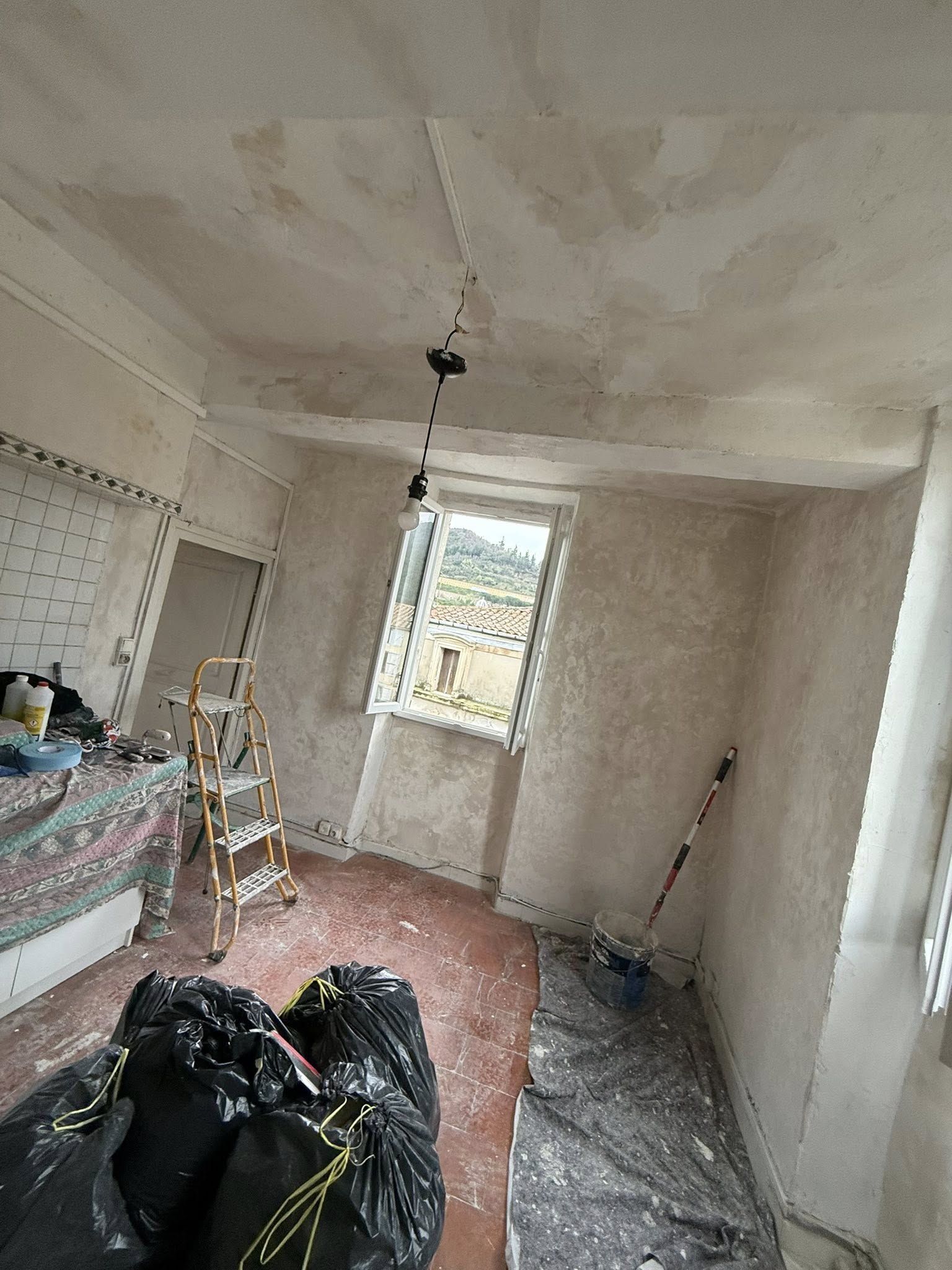 Projet crépi mur 1 après travaux