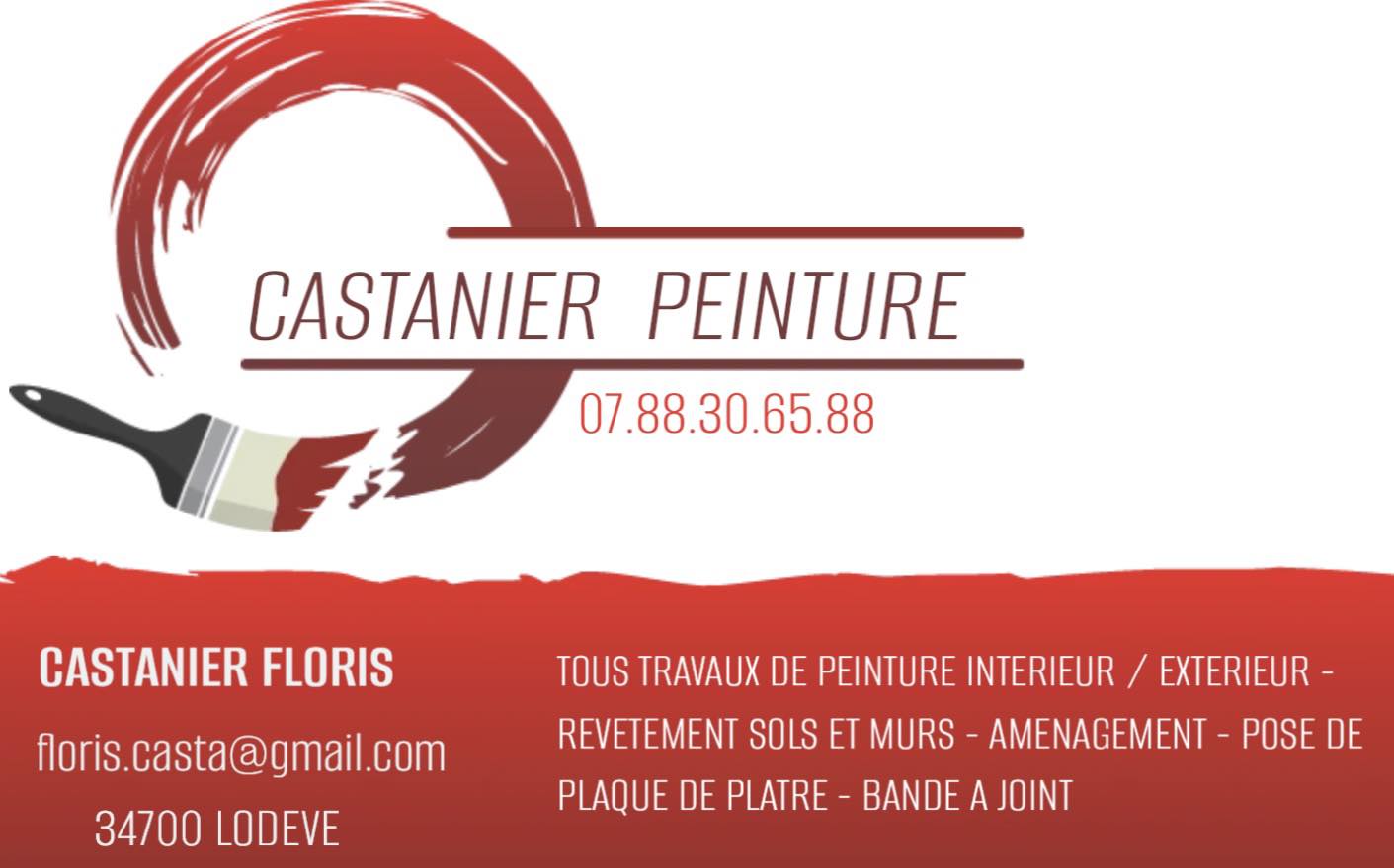 Peintre au travail